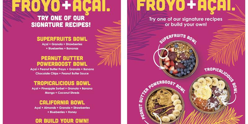 Acai Superfruits by Menchie's Menu