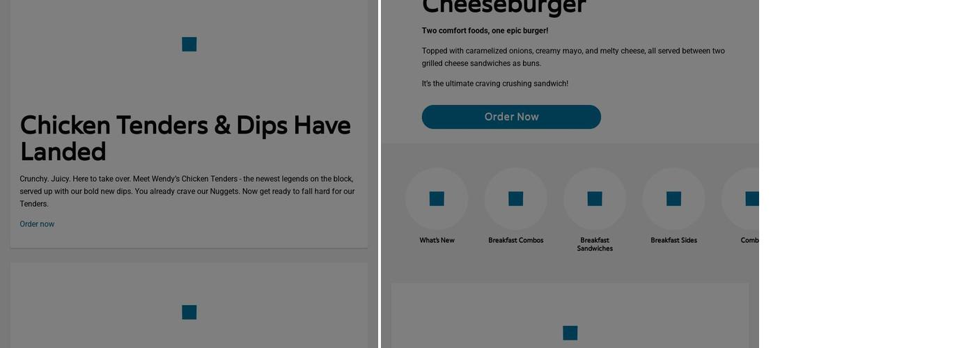 Wendy's Menu