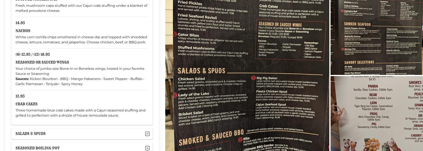 S&S Grillhouse Menu
