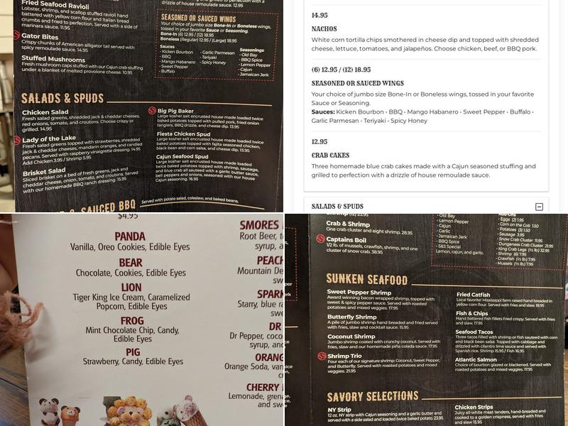S&S Grillhouse Menu