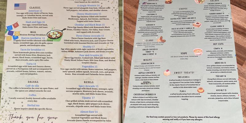 Don Roque Garage Menu