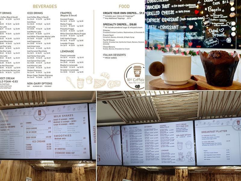NY Caffeine CT Menu