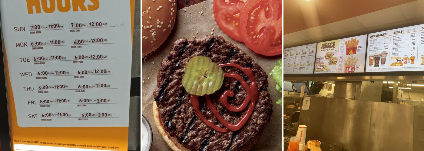 Burger King Menu
