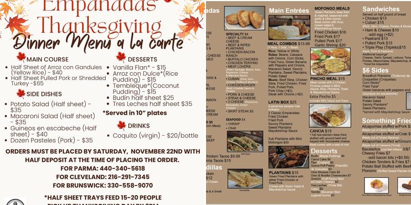 Empanadas Brunswick Menu