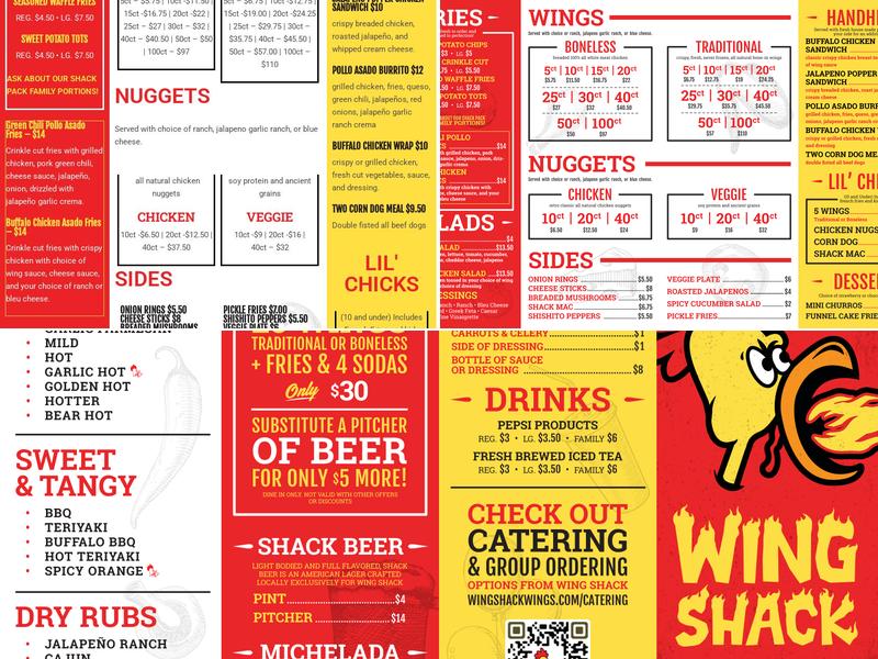 Wing Shack Brighton Menu