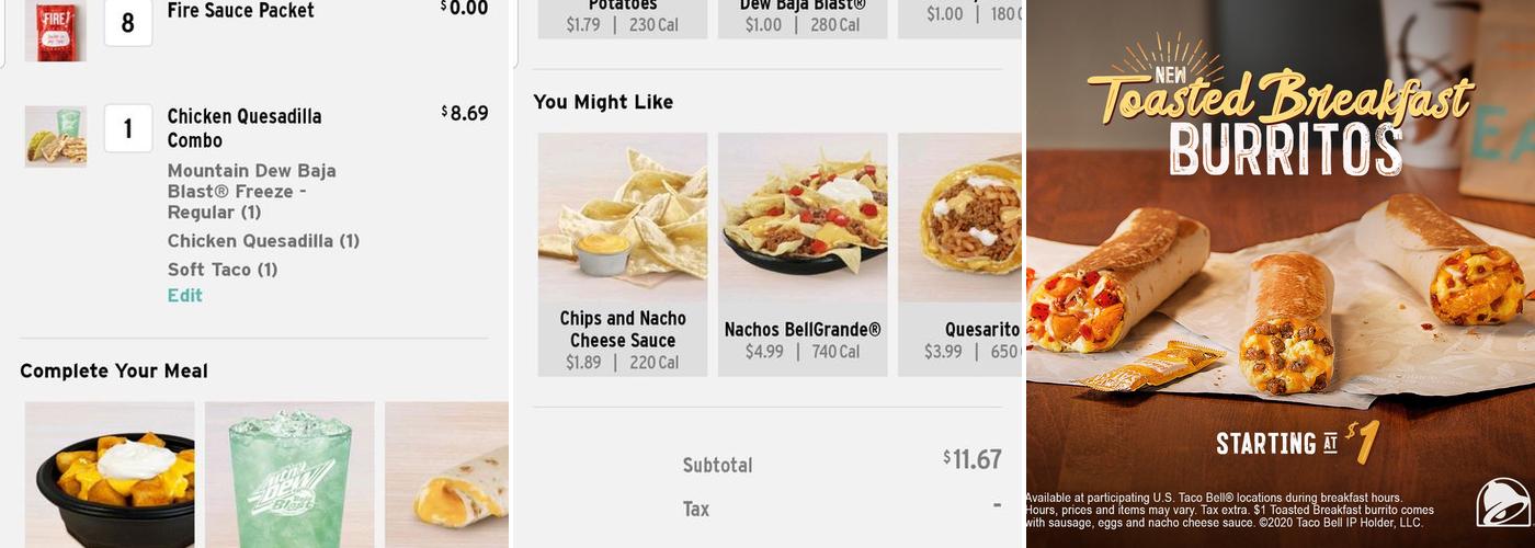 Taco Bell Menu