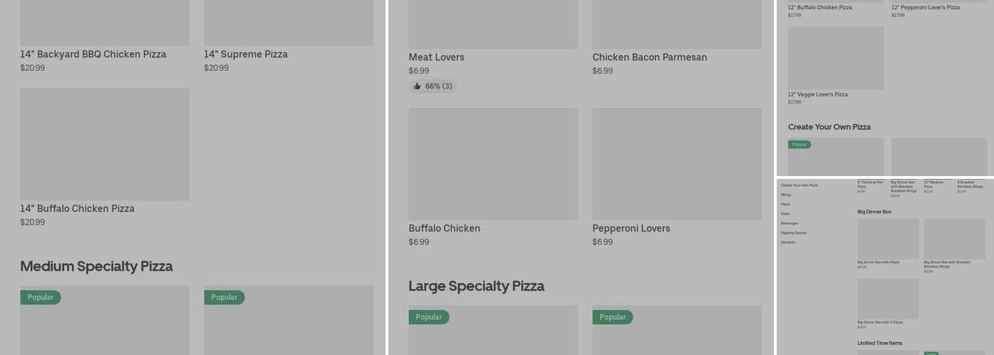 Pizza Hut Menu