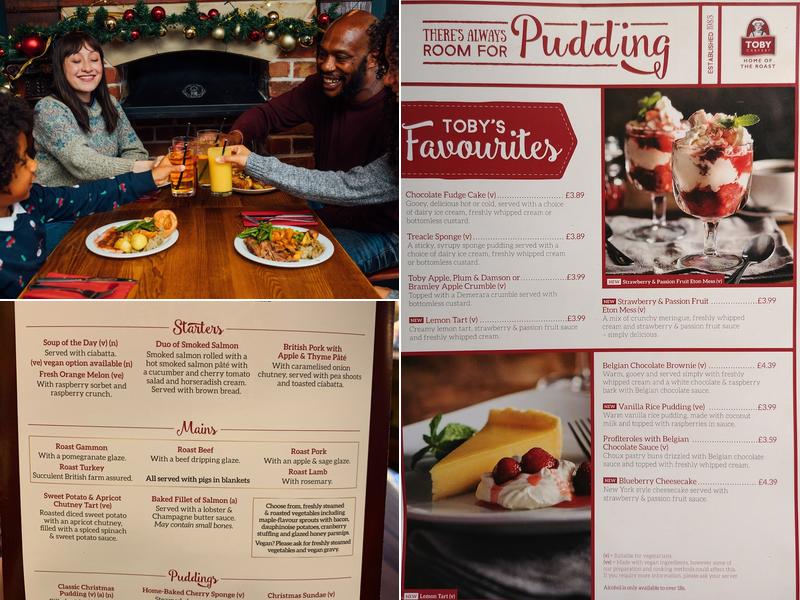 Toby Carvery Brentwood Menu