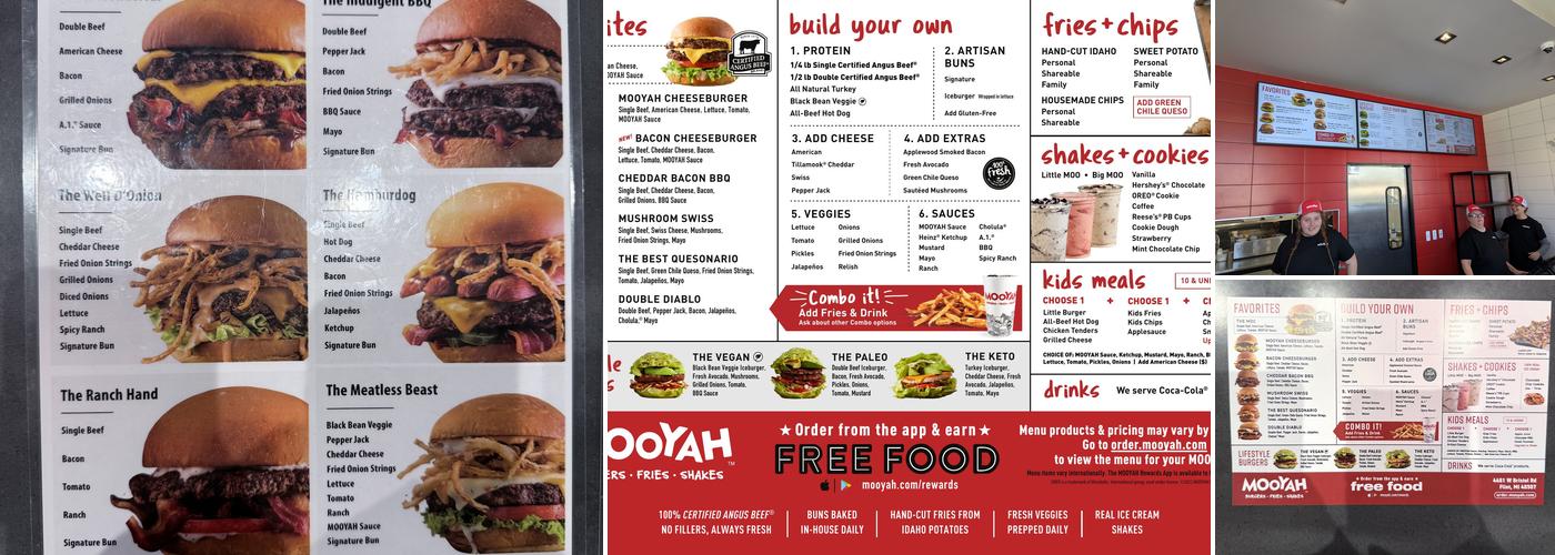 MOOYAH Burgers, Fries & Shakes Menu
