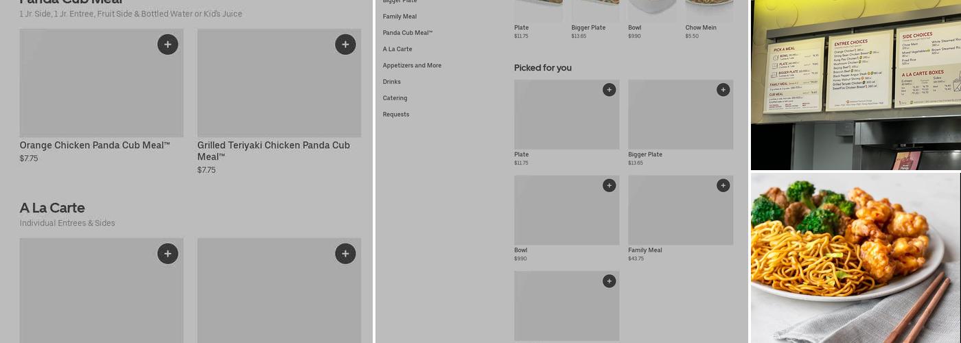 Panda Express Menu