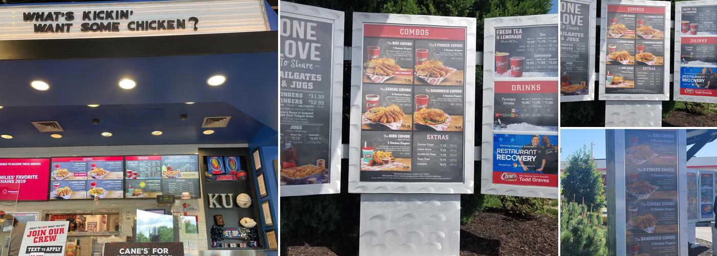 Raising Cane's Chicken Fingers Menu