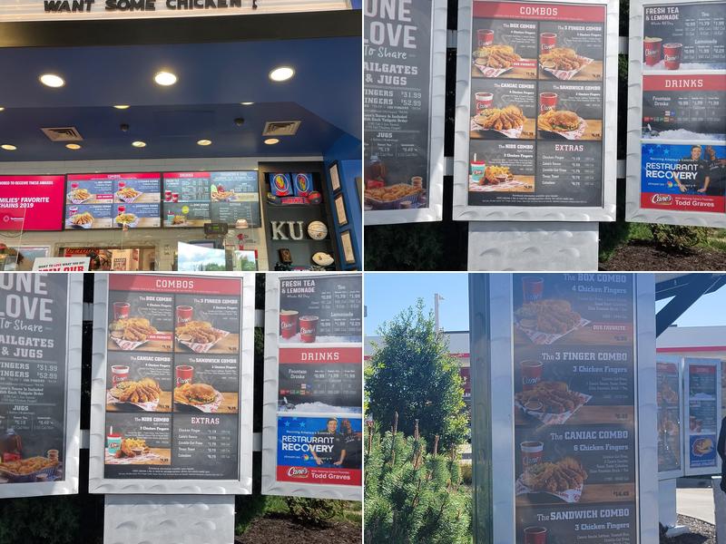 Raising Cane's Chicken Fingers Menu