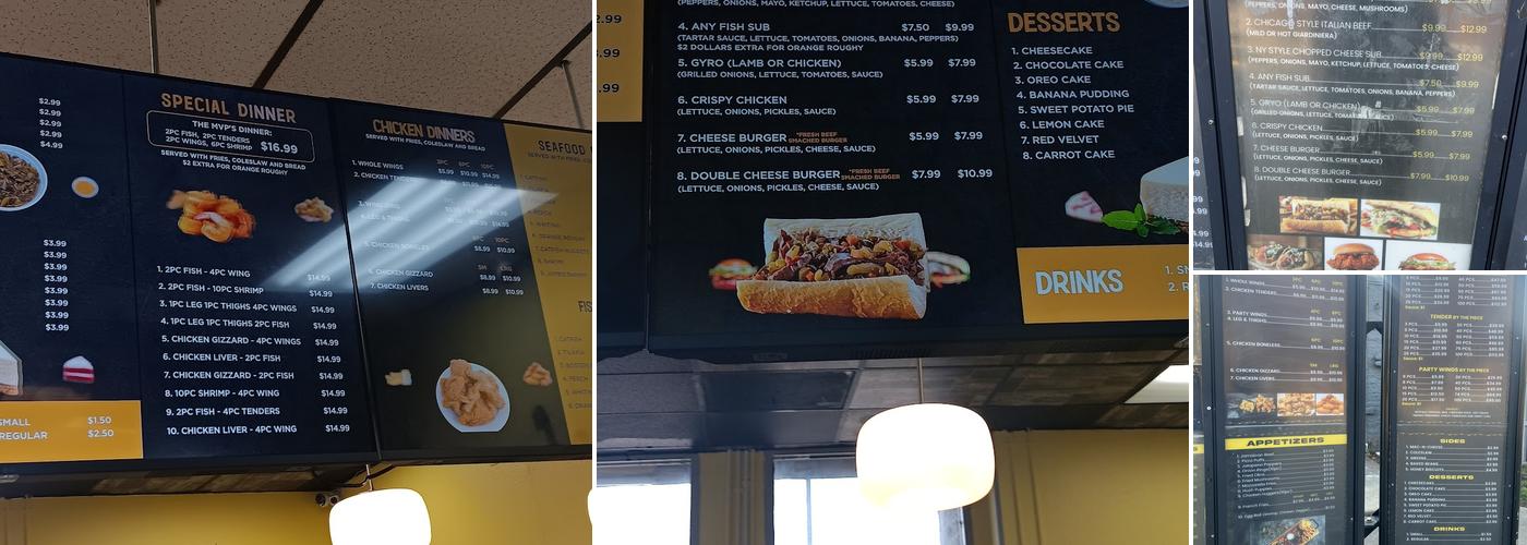 MVP's Chicken and Fish (Cleveland) Menu