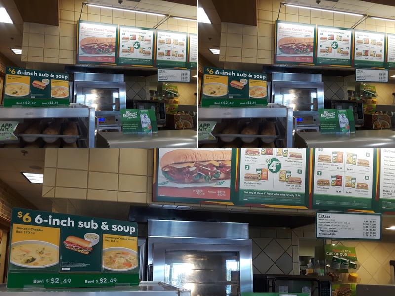 Subway Menu