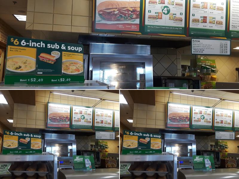 Subway Menu