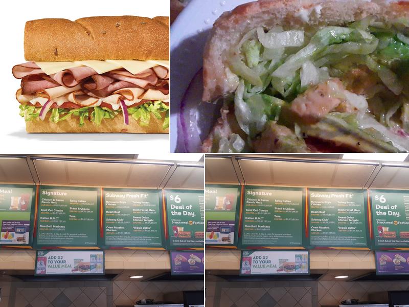 Subway Menu
