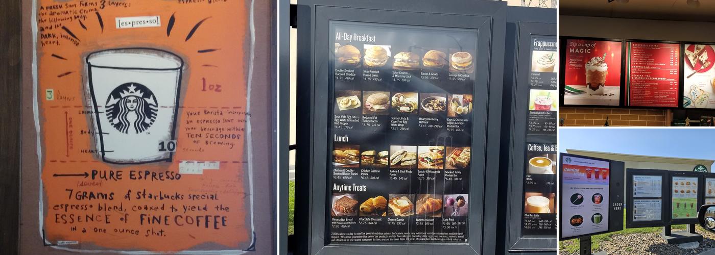Starbucks Menu