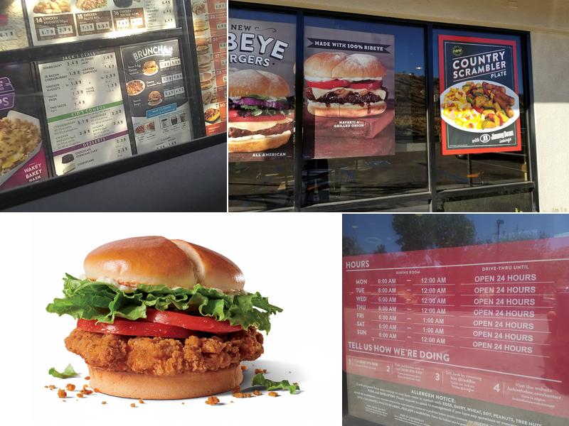Jack in the Box Menu