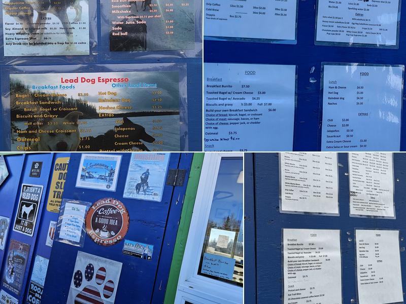 Lead Dog Espresso Willow Menu