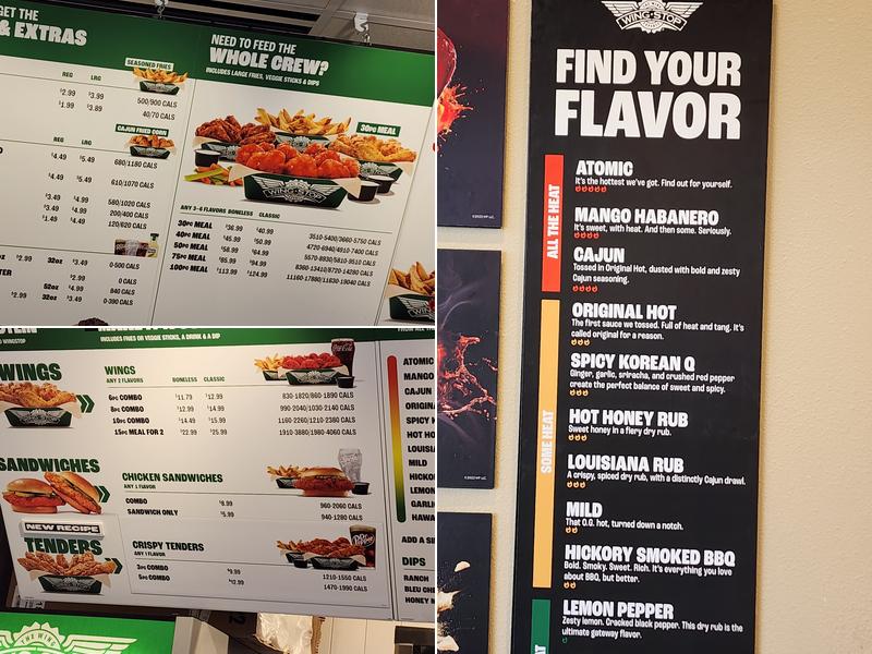 Wingstop Menu