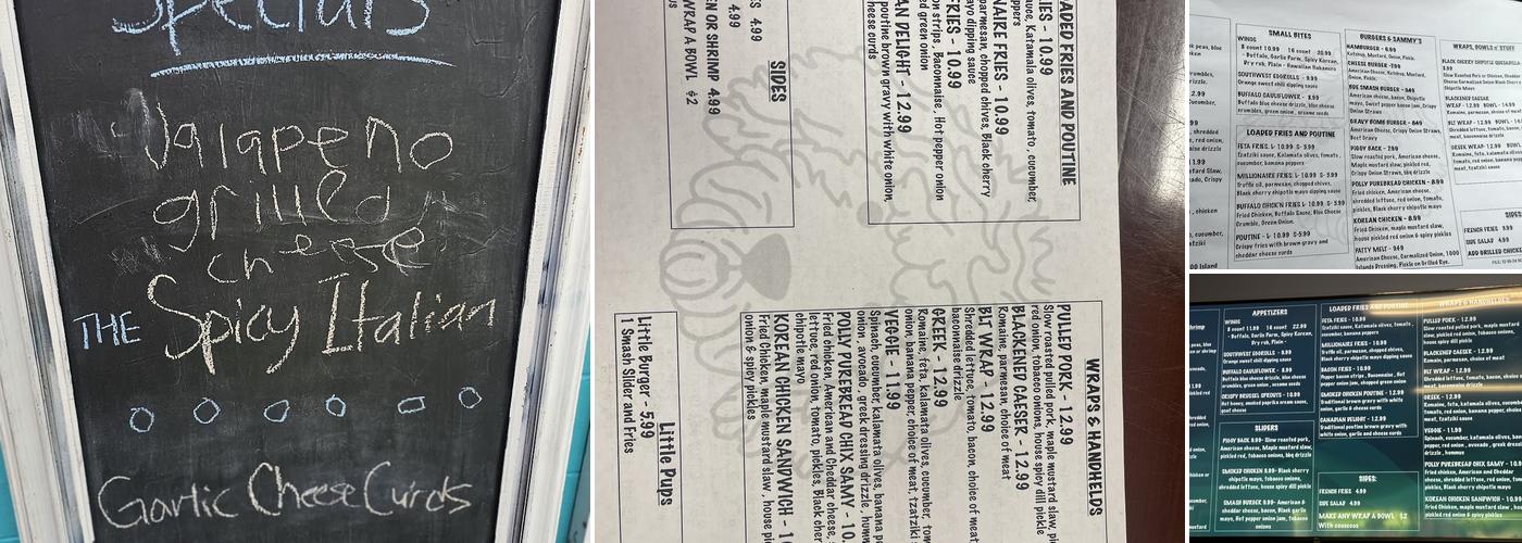 Boondoggle eats Menu