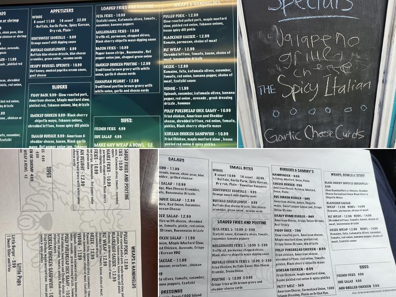 Boondoggle eats Menu