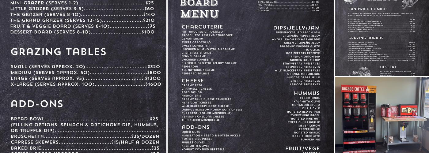 The Grecian Grazer Menu