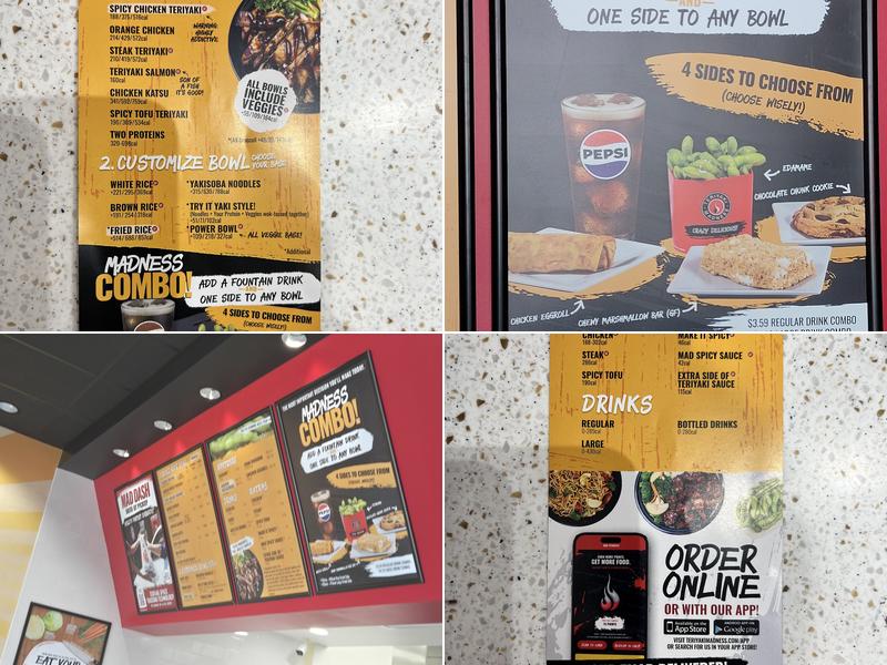 Teriyaki Madness Menu