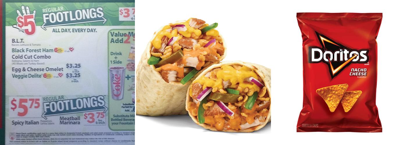 Subway Menu