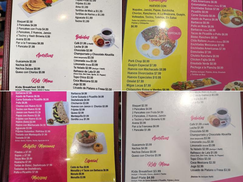 911 Cafe Menu