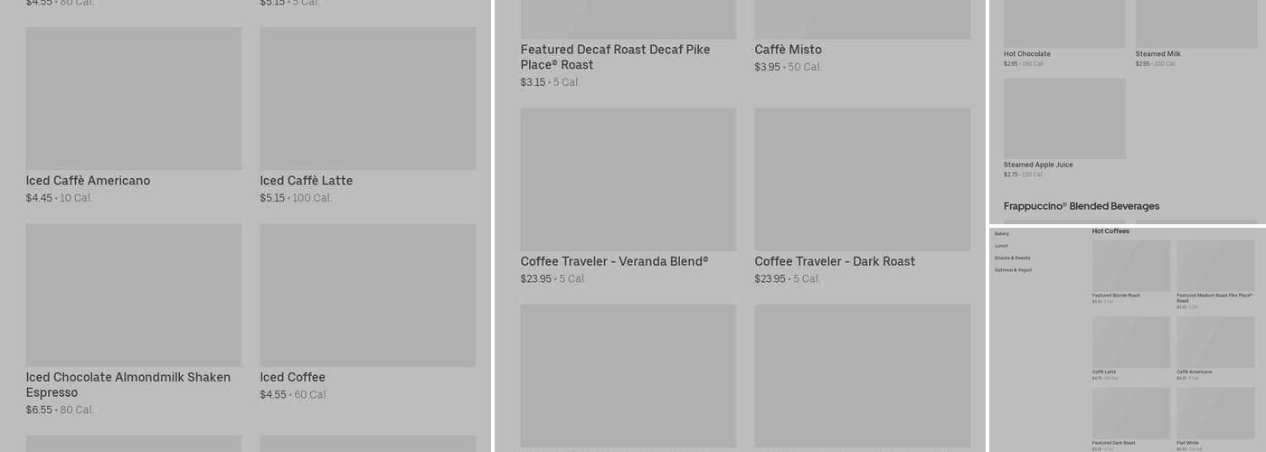 Starbucks Menu