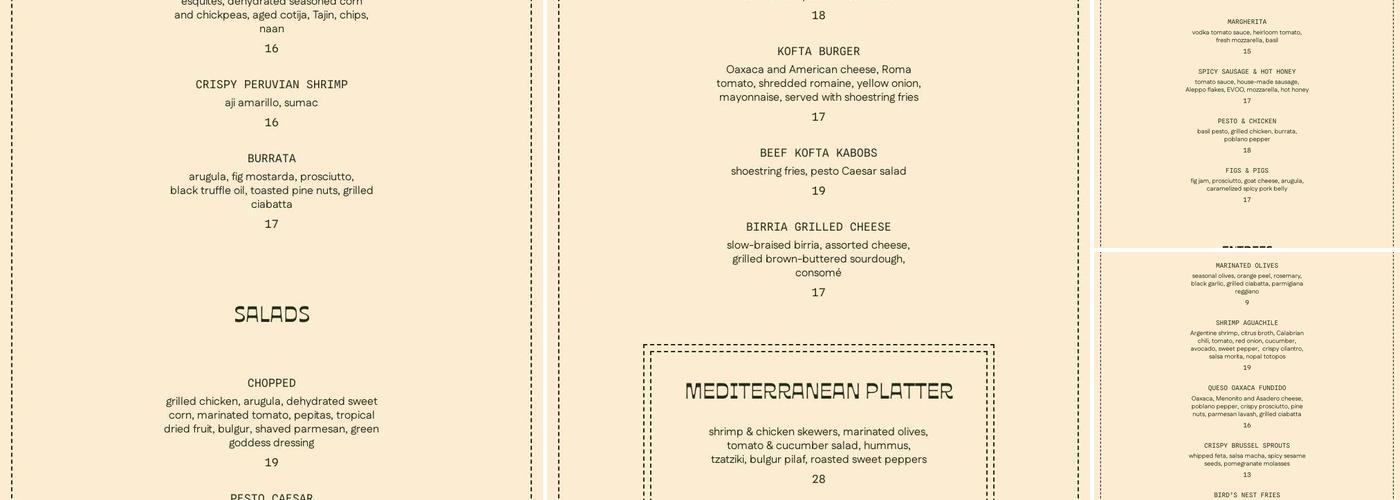 Estelle Menu