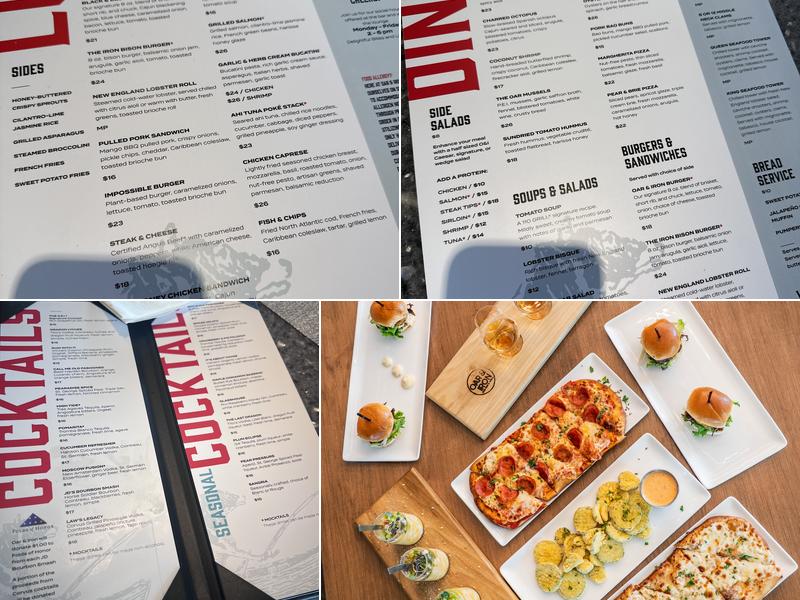 Oar & Iron Parrish Menu