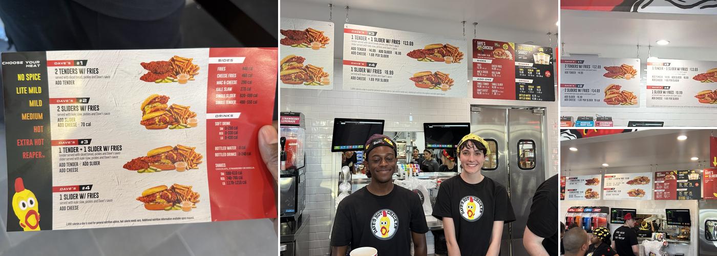 Dave's Hot Chicken Menu