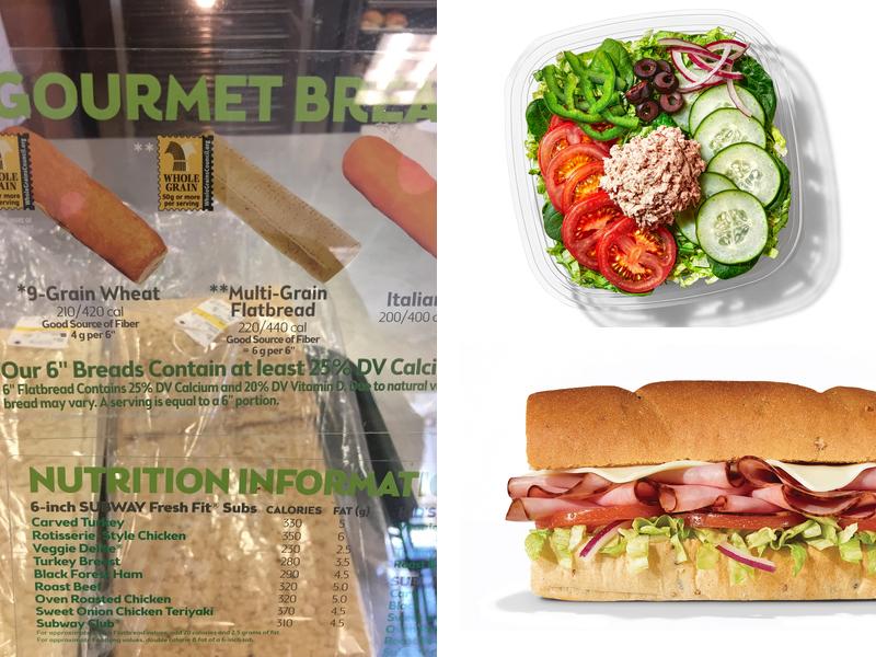 Subway Menu