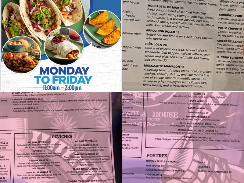 Fiesta Azul Tequila House Albuquerque Menu