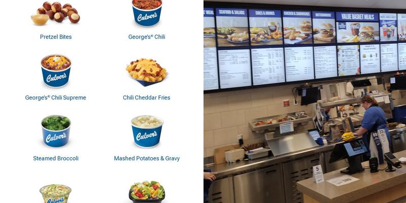 Culver’s Menu