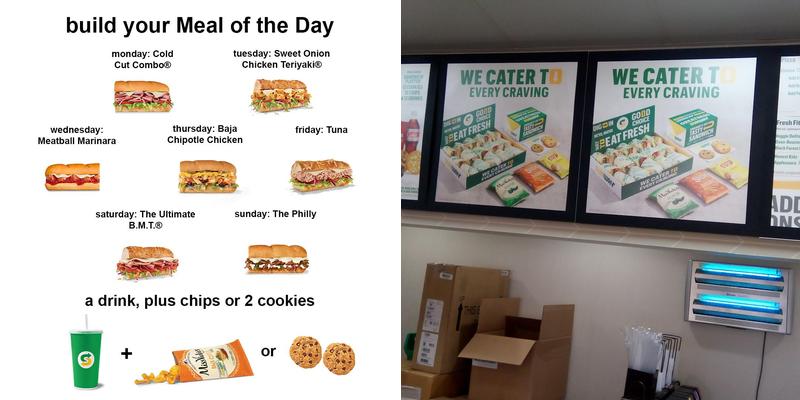 Subway Menu