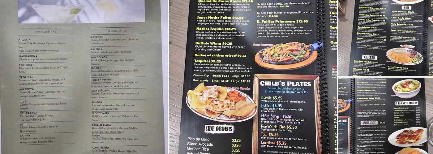 SEÑOR TEQUILA BRYANT Menu