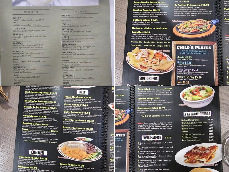 SEÑOR TEQUILA BRYANT Menu