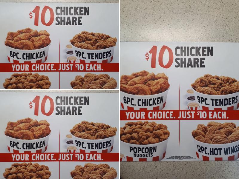 KFC Menu