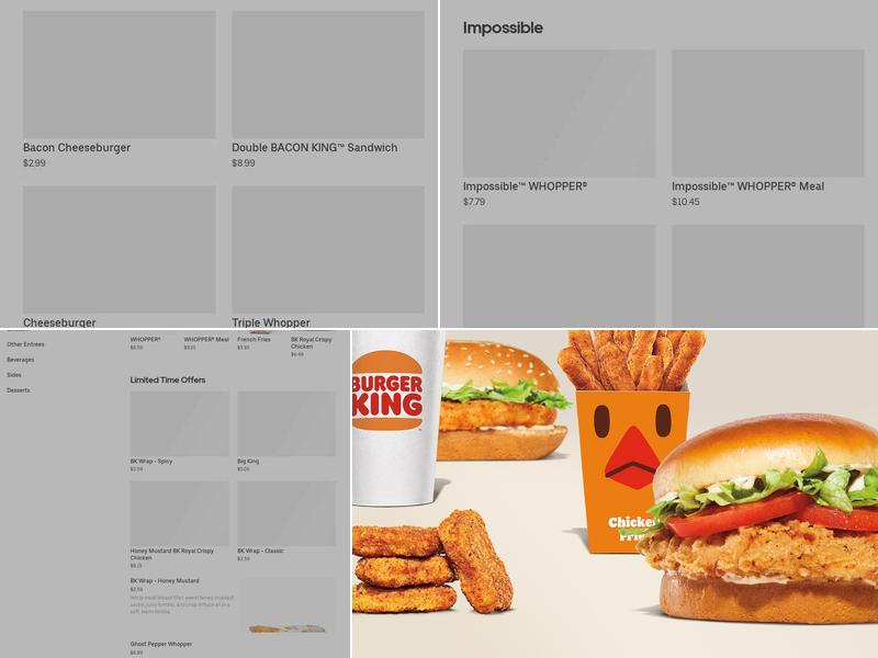 Burger King Menu