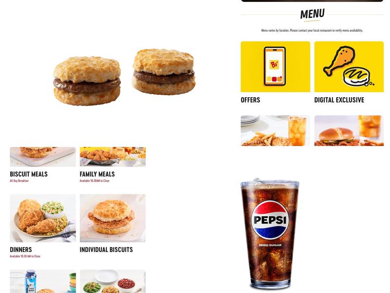 Bojangles Menu