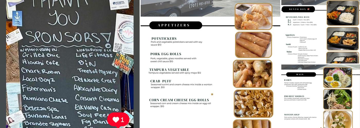 Rolling Sesame Menu