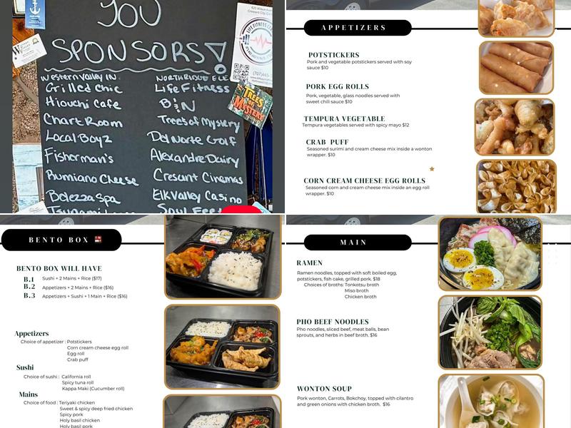 Rolling Sesame Menu