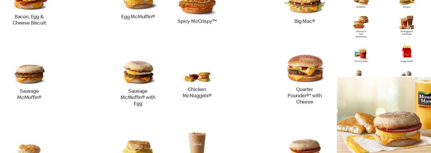 McDonald's Menu