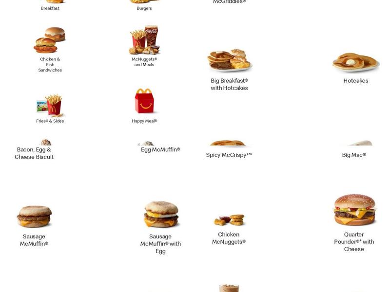 McDonald's Menu