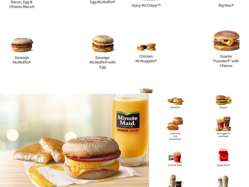 McDonald's Menu
