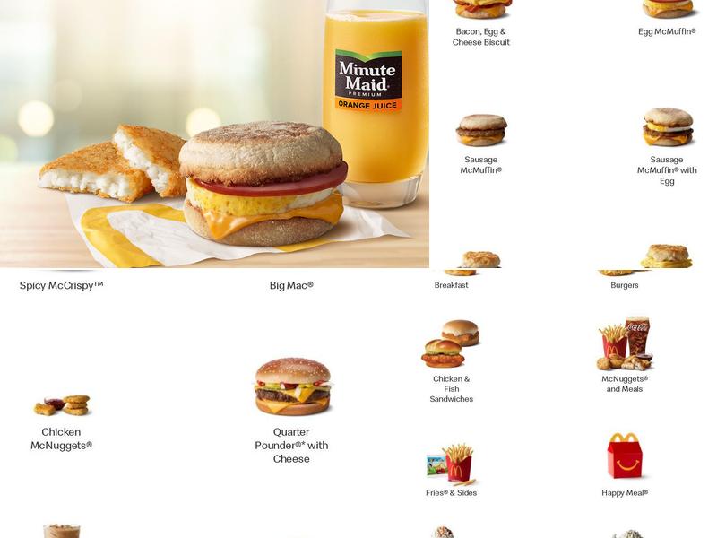 McDonald's Menu