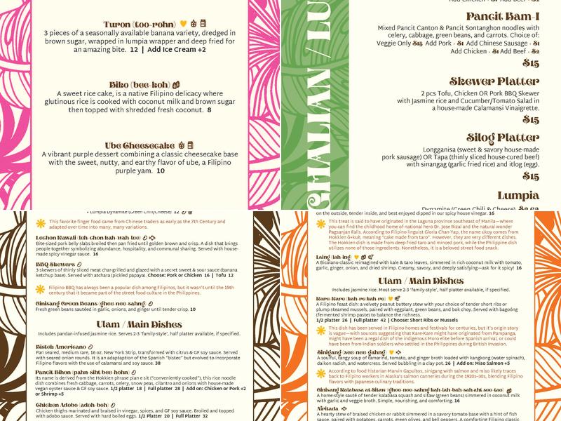 Lasang Pinoy NWA Menu